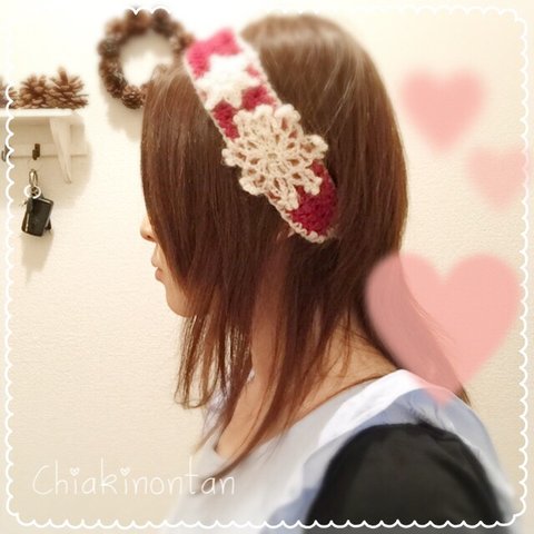 knit hair band snow 