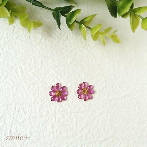 秋桜 小ぶり ピアス / イヤリング