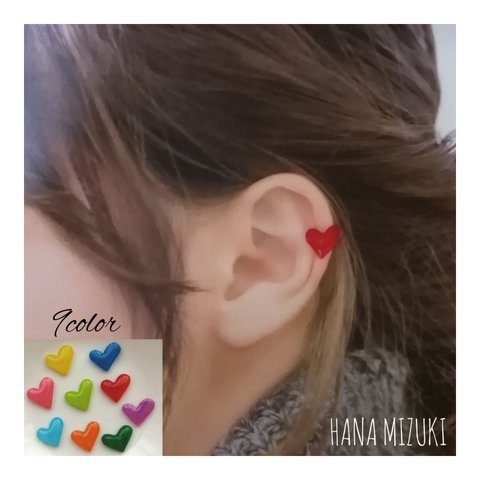 ♡イヤーカフ♡hearts 9color♡