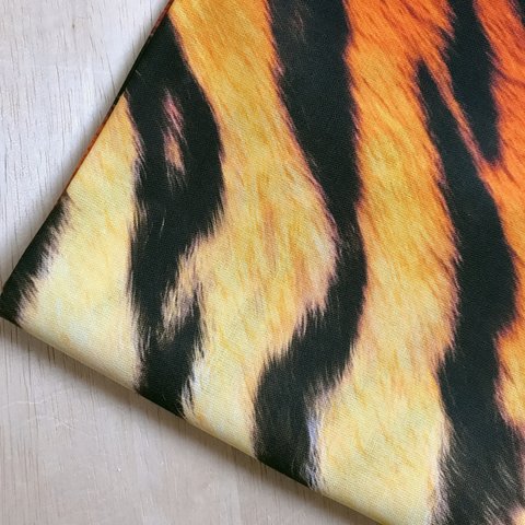 【シーチング50×50】デジタルプリント アニマル tiger