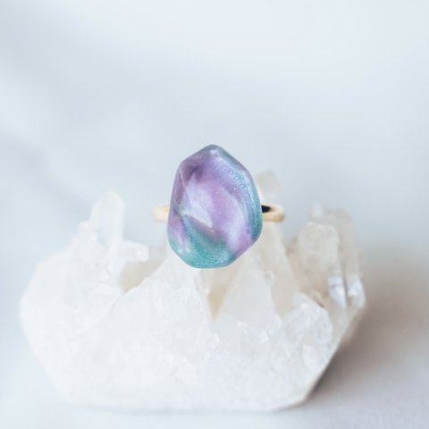 palette stone pinky ring / No.19