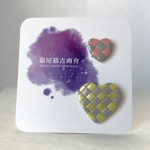 不思議の国のpins. Wハート・Yellow・Pink