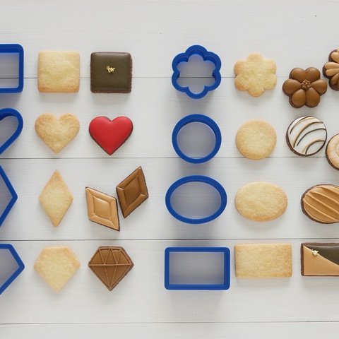 バレンタインチョコレートセット【2cm】クッキー型・クッキーカッター