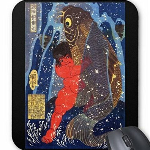 歌川国芳『 坂田怪童丸 』 のマウスパッド：フォトパッド（ 浮世絵シリーズ ）