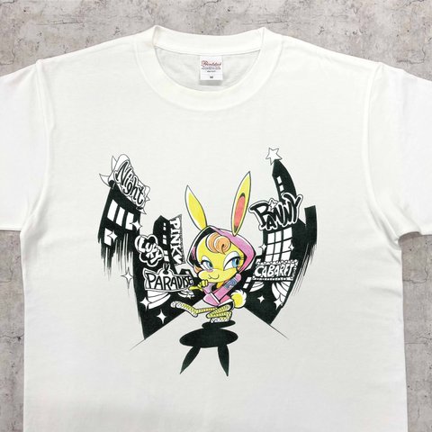 カートゥーンうさぎ　Tシャツ