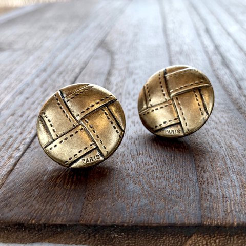 【現品のみ】metal/gold ピアス