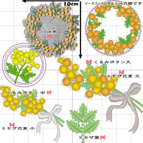 ミモザの刺繍データセット 商用利用可能