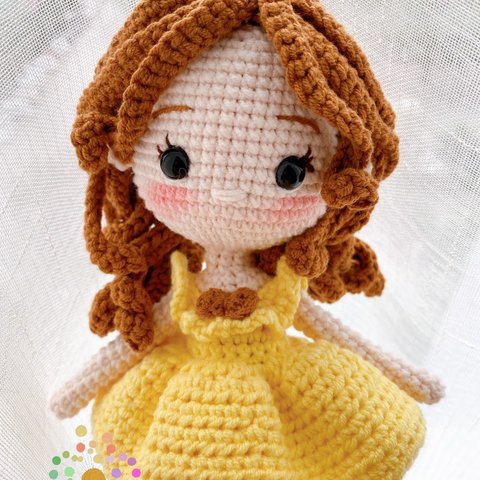 編みぐるみオーガニック コットンプリンセス人形