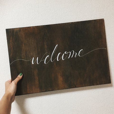 welcome board