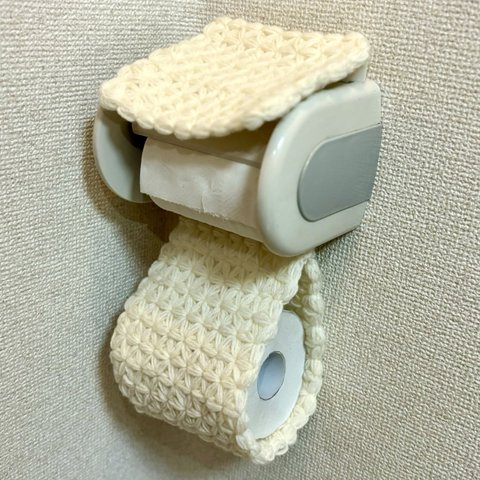 トイレットペーパーホルダー 花模様 ピンク