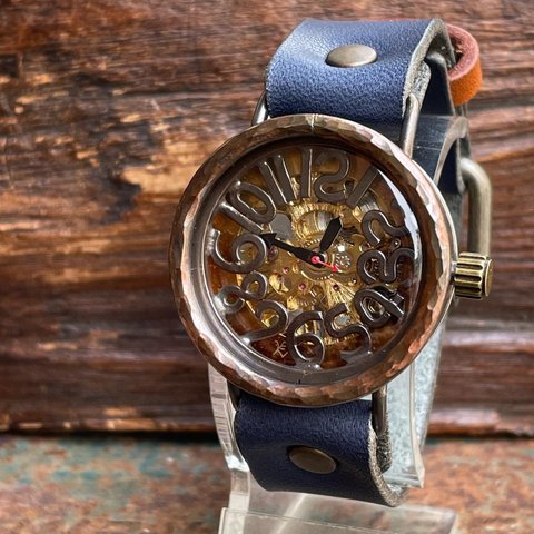 ◆真鍮製　手巻式手作り腕時計◆ LBM-2043