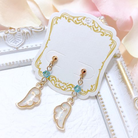 ♡再販♡見習い天使のちびちび羽根♡ピアス/イヤリング♡