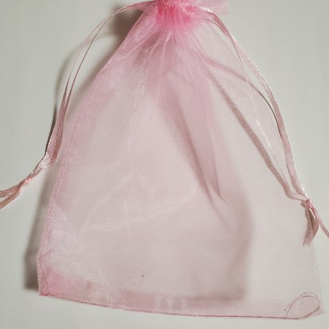 オーガンジーの巾着13×18(ピンク10枚)