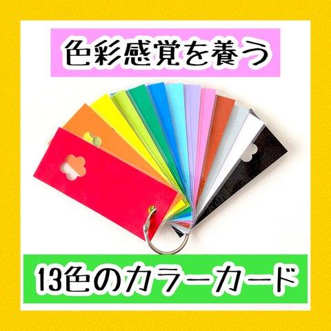 色彩感覚を養う13色のカラーカード