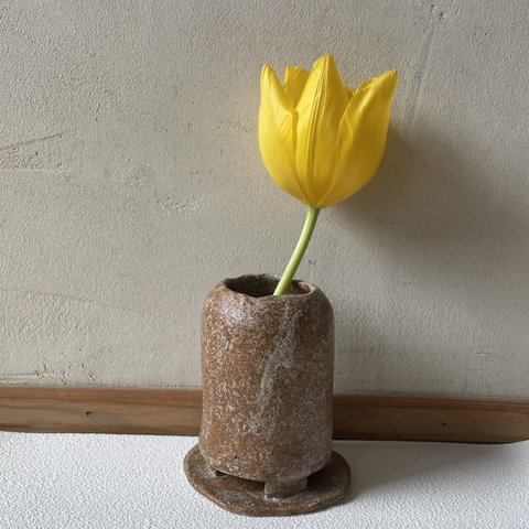 【500円OFF】　白砂の花瓶3　一輪挿し　花瓶　雑貨　陶器　花 　かびん　