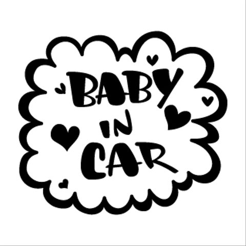 BABY IN CAR ステッカー