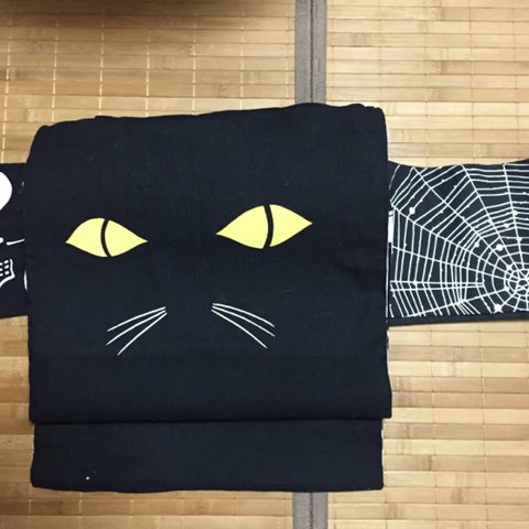 黒猫の帯 for Halloween