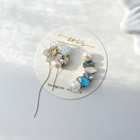 flower bijou earcuff