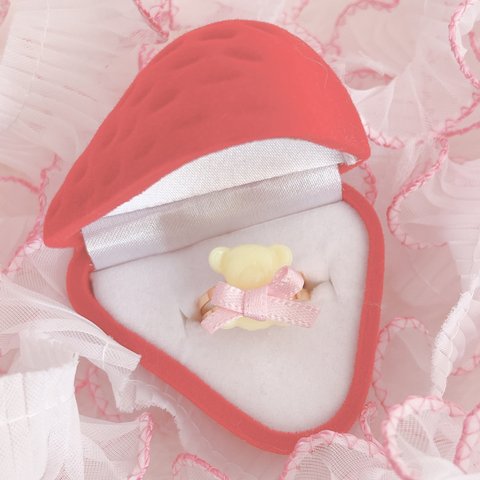 🧸カラフルクマチャンのゆびわ🧸