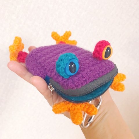 パープルケロ小物入れ🐸💕