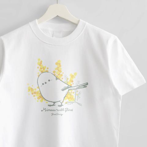 Tシャツ（Mimosa with Bird / シマエナガ）