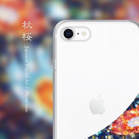 秋桜 - 和風 iPhone クリアケース【iPhone全機種対応/ハードorソフト】