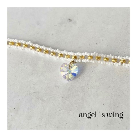 SWAROVSKI heart bracelet【Angel series】