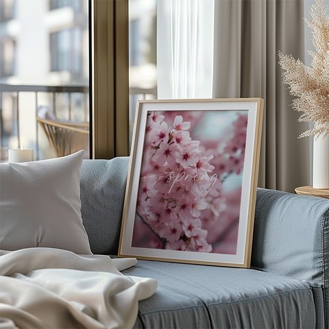桜のフォトポスター / i1707 / サクラのある春の風景　写真　インテリアポスター
