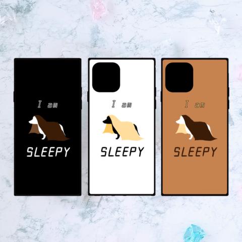 【iPhone】I am SLEEPY とりあえずねむいダックスさん【スクエアケース】