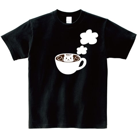 りすカフェラテTシャツ　Ｔシャツカラー全2色　リスＴシャツ　りすＴシャツ　カフェＴシャツ