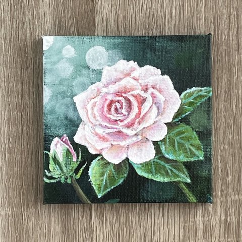 プチキャンバス絵画シリーズ♡アクリル画《原画》✴︎  Rose  ✴︎