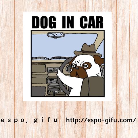 【DOG IN CAR】カーステッカー（シール）