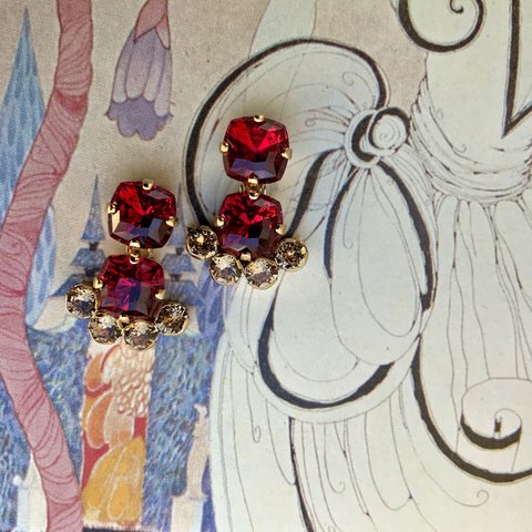 noble scarlet pierce / earring