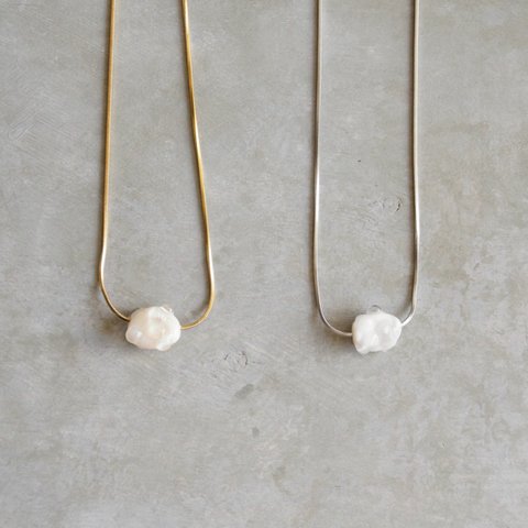 「bubble」 necklace  gold／silvar