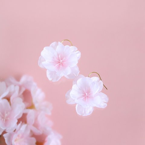【さくら、咲く】 桜満開のピアス/p396