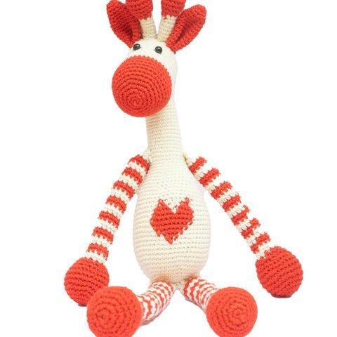 Amigurumi Giraffe , Soft Toy, ( 35.5cm X 7.6cm)