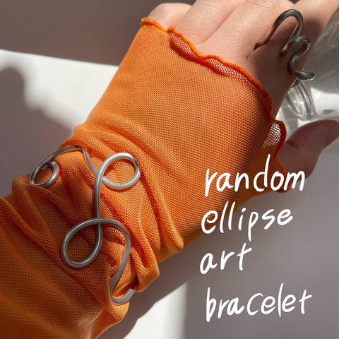 random ellipse art bracelet _ランダム イリプス アート ブレスレット