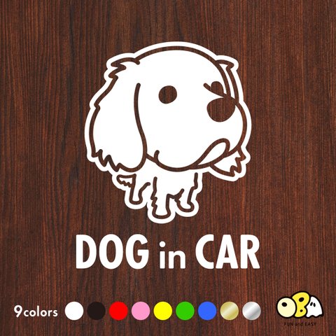 DOG IN CAR/ワイマラナーB カッティングステッカー KIDS IN CAR・BABY IN CAR・SAFETY DRIVE