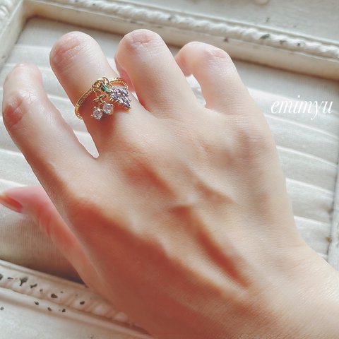 Crystal Fruits Cute Ring