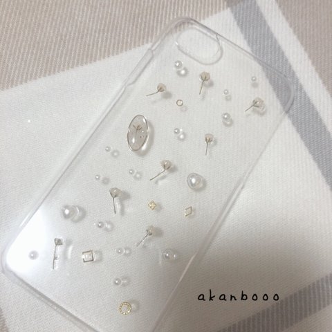 iPhone8/7かすみ草ケース