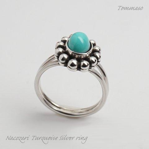 【サイズオーダー】ナコザリターコイズ シルバーリング Nacozari turquoise