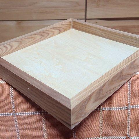 木製トレー小箱  小物入れ ウォールナット ×タモ