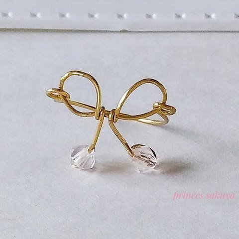 ワイヤーリボン🎀リング💍