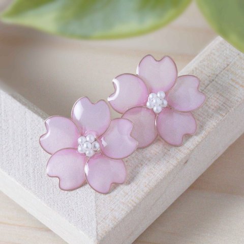 さくら咲く３　春sakura　　ピアス/イヤリング　ノンホールピアス　桜