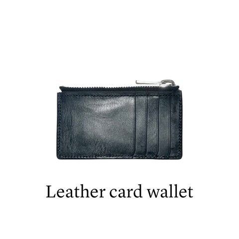 Leather card wallet 
