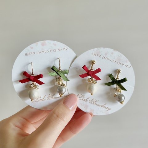 クリスマスオーナメントなイヤリング/ピアス