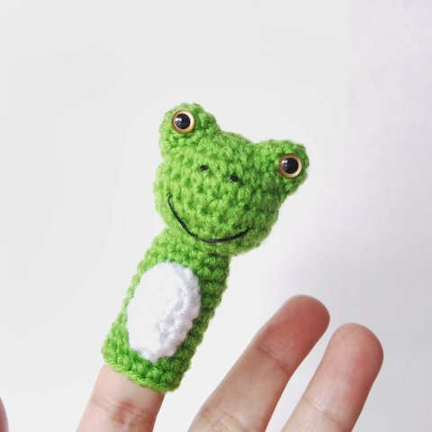 カエルの指人形&印鑑ケース･ライトグリーン