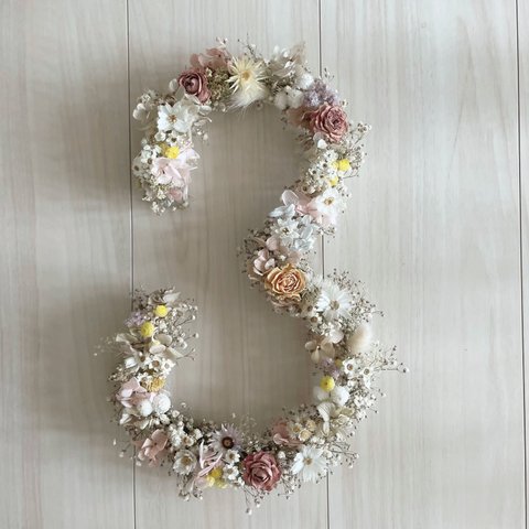 number wreath ⚘ flowerwreath ⚘ 数字のリース