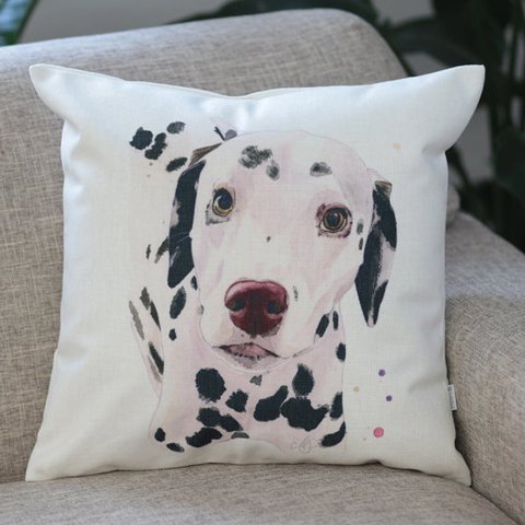 クッションカバー ダルメシアン DALMATIAN 北欧風 jubileecushionpt018