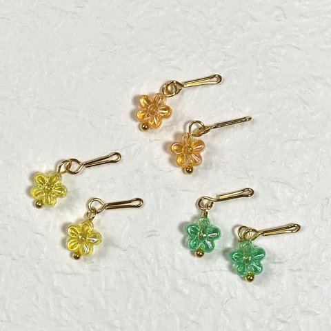 リカちゃんお花ピアス３点セット